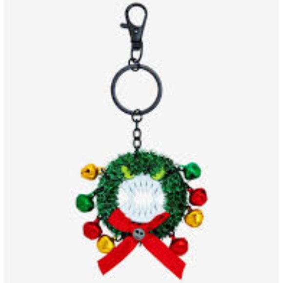 Disney The Nightmare Before Christmas Wreath Figural Keychain - Picture 3 of 9